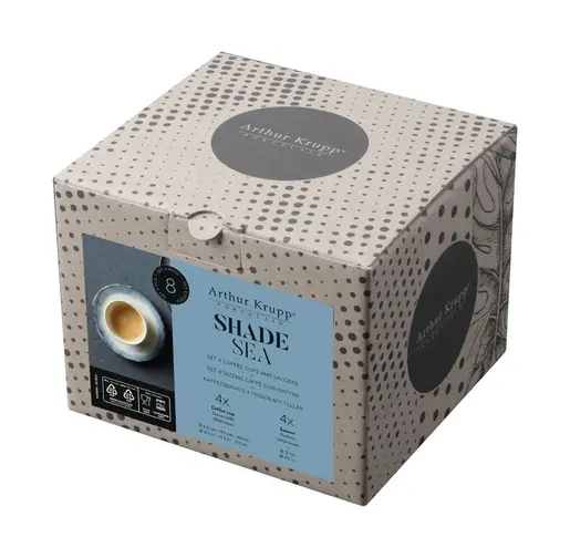 ARTHUR KRUPP set šoljica i tacnica za 4 osobe 67372-A3 SHADE SEA