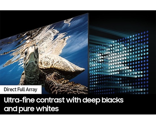 SAMSUNG QLED televizor QE65Q80DATXXH, 4K Ultra HD, Smart TV, Direct Full Array, NQ4 AI Gen2 Processor, Quantum HDR+, Silver