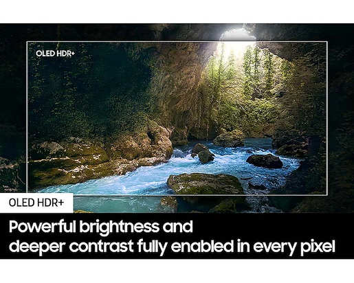 SAMSUNG OLED televizor QE55S90DAEXXH, 4K Ultra HD, Smart TV, NQ4 AI Gen2 Processor, HDR+, Motion Xxcelerator 144Hz, Black