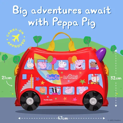 Trunki dječiji kofer 3u1 – Peppa Pig Party Bus