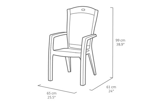 KETER Stolica siva MINNESOTA R