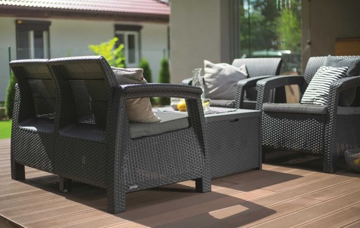 KETER Garnitura siva CORFU II BOX R