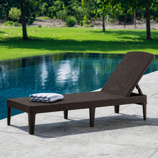 KETER Jaipur ležaljka 197 x 74 x 36 cm – smeđa