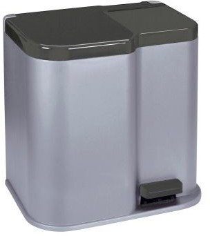 Curver koš s pedalom- DUO 15L+7L