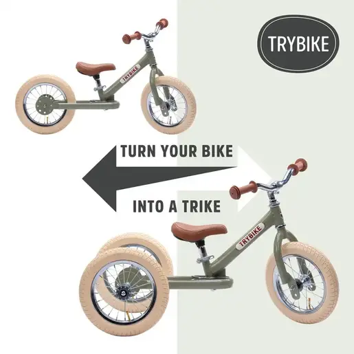Trybike Balans bicikl 2u1 – Steel Vintage Red Matt