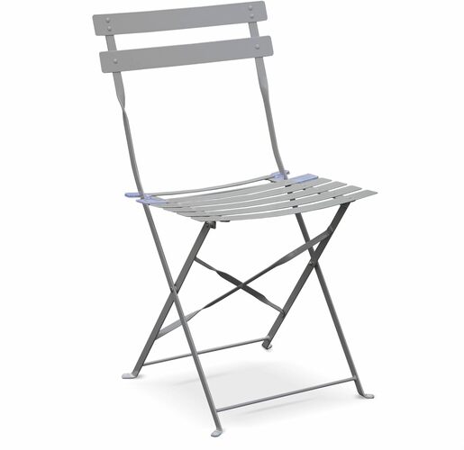 Koopman vrtni set sklopivi stol i 2 stolice svijetlosivi