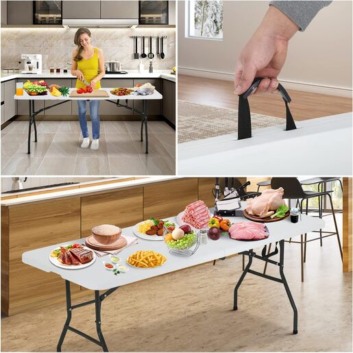 Koopman stol sklopivi 180x70x74cm bijeli