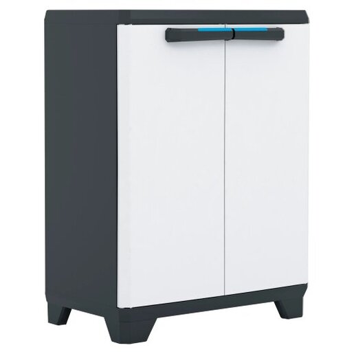 KIS Ormaric 68x39x90 PVC sivo-crni line.low