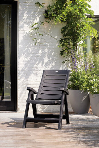 KETER Stolica sklopiva siva ARUBA