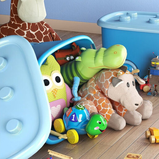 KIS Kutija za igracke 46L svijetlo plava