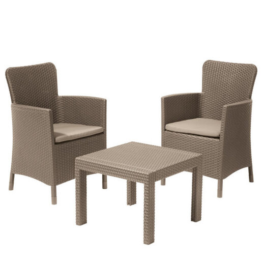 KETER Set balkonski sto i stolice cappuccino SALVADOR