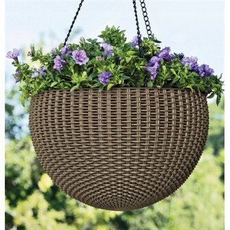 KETER Saksija viseća bez 35x35x22cm rattan