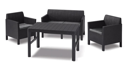 KETER Garnitura siva Lyon sto ORLANDO