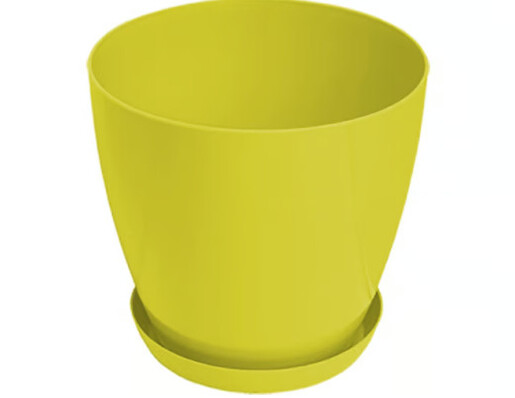 GARDINO Saksija LUX 18cm sa podmetacem zelena pa