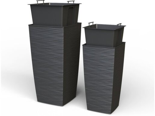 GARDINO Saksija Finesa 25x25x46.5 antracit