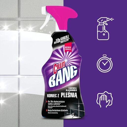 CILLIT BANG pjenasto višenamjensko sredstvo za čišćenje BLACK MOULD, 750ML