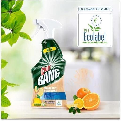 CILLIT BANG sredstvo za uklanjanje kamenca u spreju NATURALLY P. LIMESCALE, 750ML
