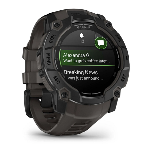 GARMIN Instinct 3 AMOLED Black Charcoal (010-03020-00), 50 mm, pametni sat