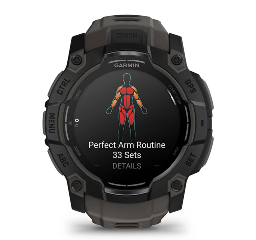 GARMIN Instinct 3 AMOLED Black Charcoal (010-03020-00), 50 mm, pametni sat