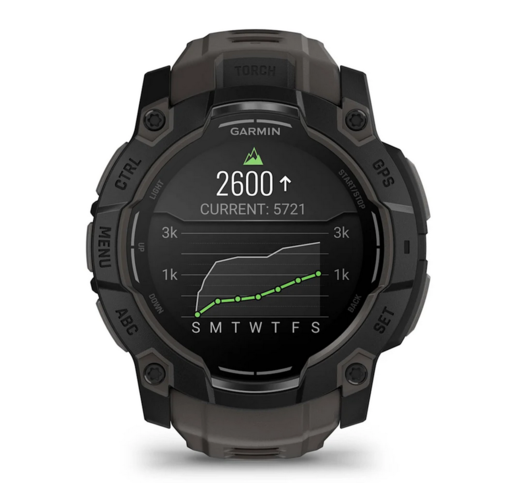 GARMIN Instinct 3 AMOLED Black Charcoal (010-03020-00), 50 mm, pametni sat