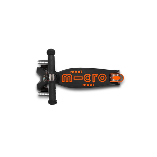 MICRO romobil Maxi Deluxe LED Black-Orange