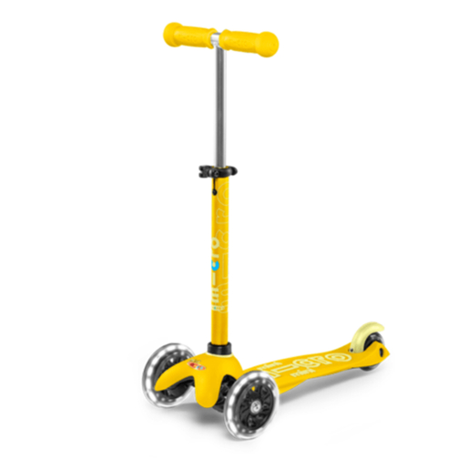 MICRO romobil Mini Deluxe Yellow LED