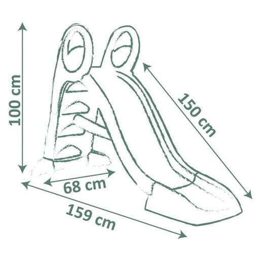 SMOBY tobogan GM s vodom srednji, plavi