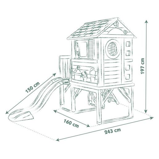 SMOBY kućica na stupovima