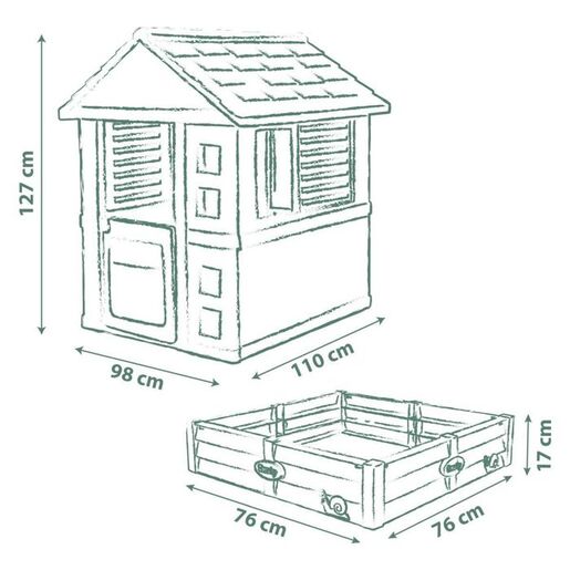 SMOBY kućica Square
