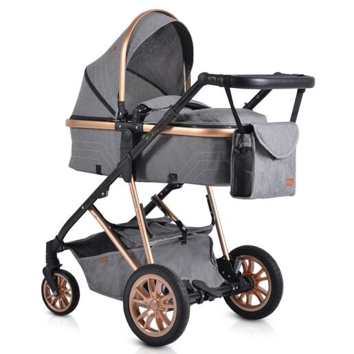 MONI dječija kolica 2 u 1 Midas, grey
