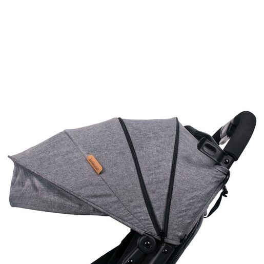 JUNGLE dječija kolica QUAD sa zimskom navlakom, siva