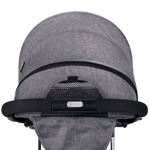 JUNGLE dječija kolica QUAD sa zimskom navlakom, siva