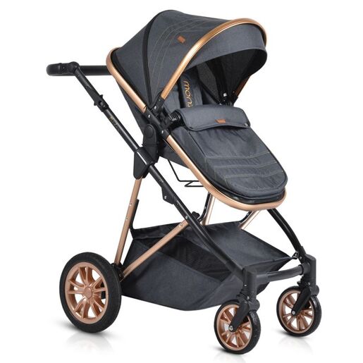 MONI dječija kolica 3 u 1 Midas, black