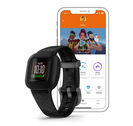 GARMIN Vivofit junior 3 Cosmic Black (010-02441-03) pametni sat