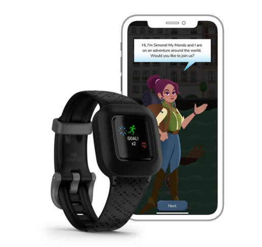 GARMIN Vivofit junior 3 Cosmic Black (010-02441-03) pametni sat