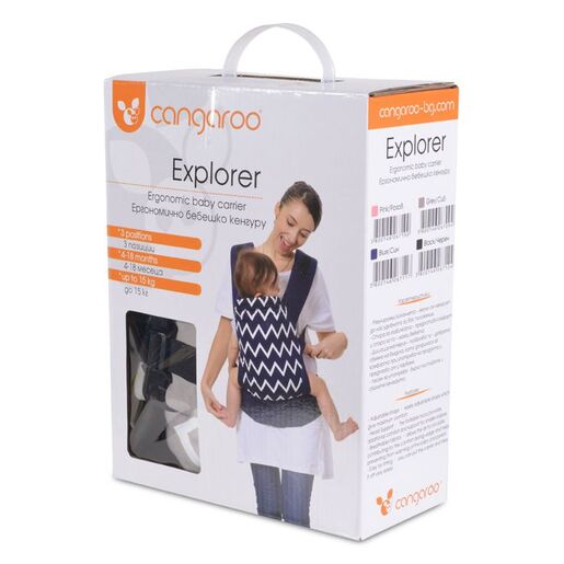 CANGAROO ergonomska nosiljka Explorer, Blue