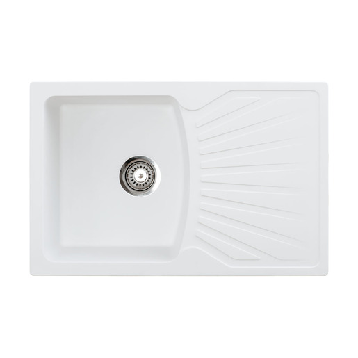 Metalac  set sudoper xQuadro Plus + česma Lux + gratis sifon / bijela boja