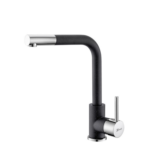 Metalac set sudoper xQuadro Plus + česma Lux + gratis sifon / crna boja