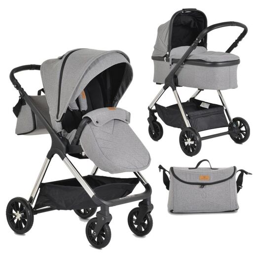 CANGAROO dječija kolica Empire 2 u 1, Light Grey