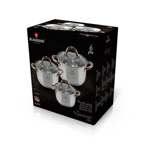 Berlinger Haus set lonci i poklopci Gourmet Line Blaumann (BL/3247)