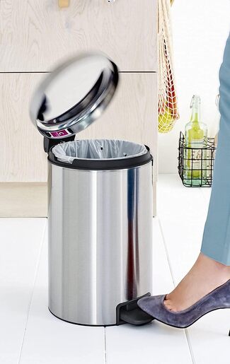 Brabantia Newicon Pedal kanta za smeće 12l, mat inox 113604