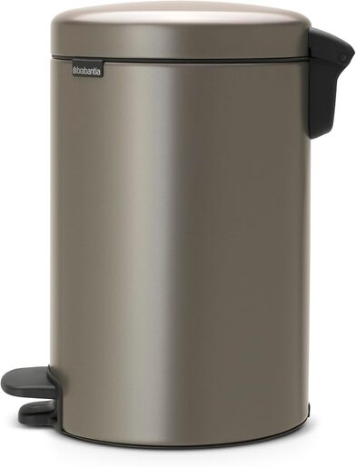 Brabantia Newicon Pedal kanta za smeće 12l, platina 113628