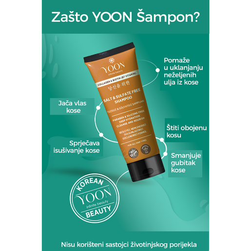 YOON Šampon bez sulfata i soli 250ml