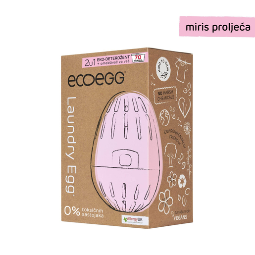 ECOEGG 2u1 eko-deterdžent i omekšivač za veš, Miris proljeća-70 pranja