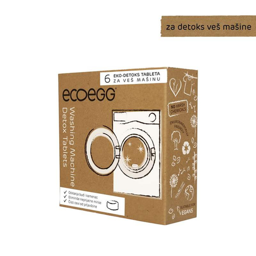 ECOEGG 3u1 eko-detoks tablete za veš mašinu, 6 tableta