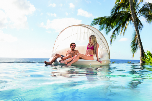 INTEX Canopy Island ležaljka za vodu sa nadstrešnicom