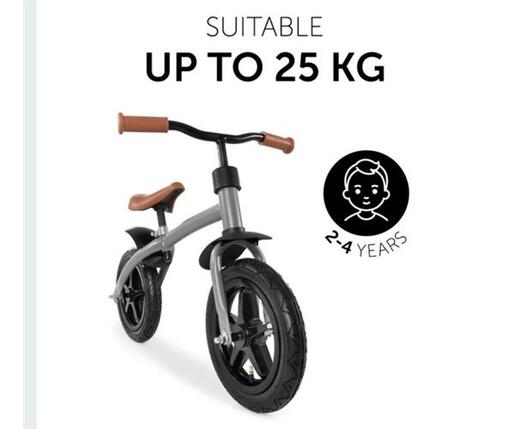 Hauck bicikl bez pedala E Z Rider 12 Matt Grey