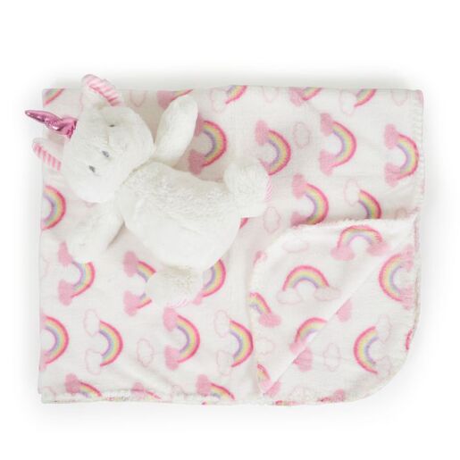 CANGAROO dekica za bebe sa igračkom, Jednorog