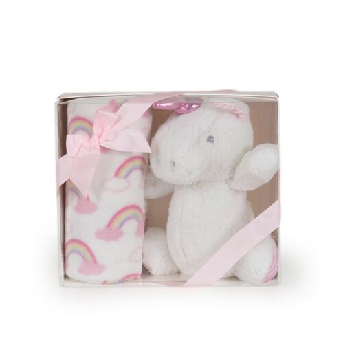 CANGAROO dekica za bebe sa igračkom, Jednorog