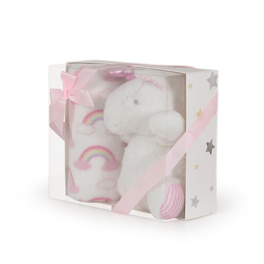 CANGAROO dekica za bebe sa igračkom, Jednorog